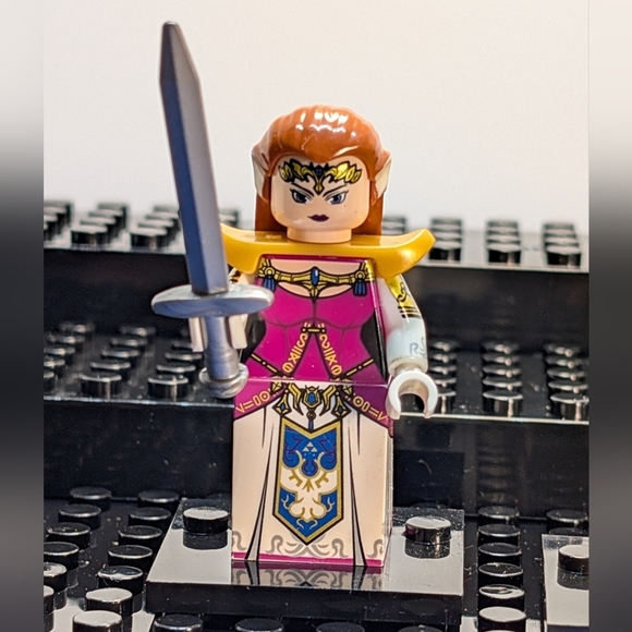 2 Minifigures- Legend of Zelda Nintendo Building Block Figures Link Zelda - Picture 3 of 8